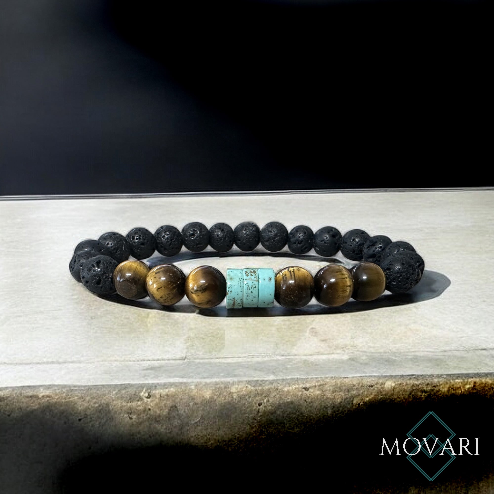 Diffuser Bead Stretch Bracelet For Men Essential Oil Lava Wristband Jewelry