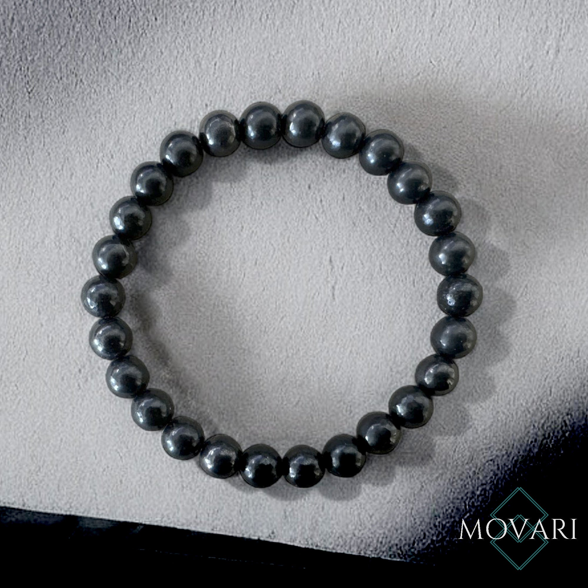 Shungite Bead Bracelet For Men
