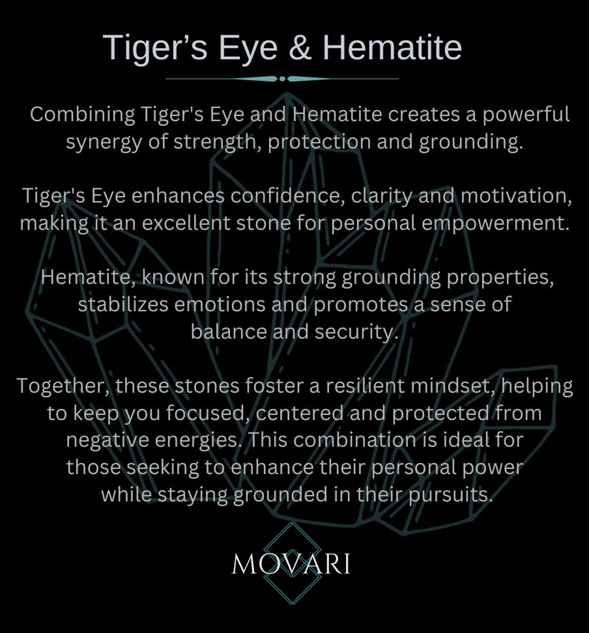 tigers eye and hematite stone meaning